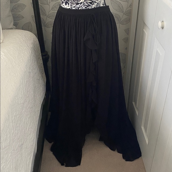 NWT Doen Elisa silk skirt in black - Picture 4 of 15